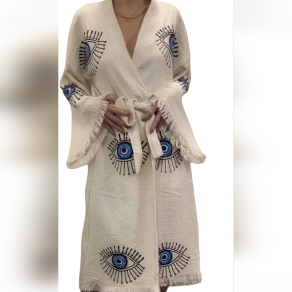 NWT Evil Eye Protection Robe - Picture 3 of 4